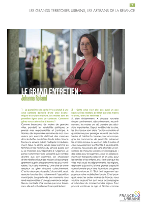 Johanna Rolland, maire de Nantes et présidente de Nantes Métropole