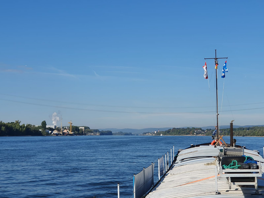 Auf dem Rhein zu Tal bei Budenheim [© Andy R. 05.09.2022]