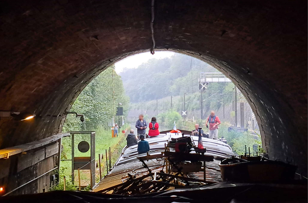 Ausfahrt aus dem Tunnel von Arzviller Westportal (© Andy R. 21.08.2025)