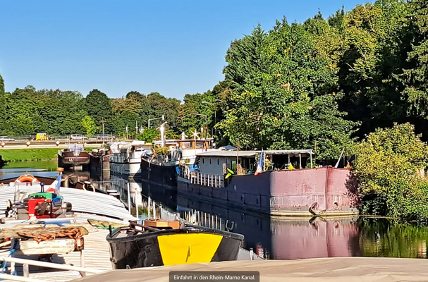 Einfahrt in den Rhein-Marne-Kanal (© 18.08.2025 Andy R.)