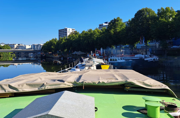 Liegeplatz in Saarbrücken in Sicht (© 24.08.2025 Andy R.)