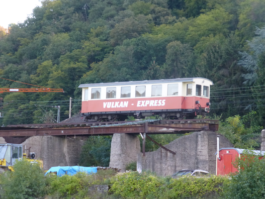 Hafen Brohl Vulkan-Express (© pm 14.9.2019)