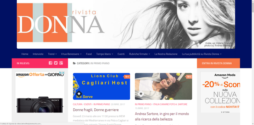 INTERVIEWED AND PUBLISHED ON DONNA MAGAZINE