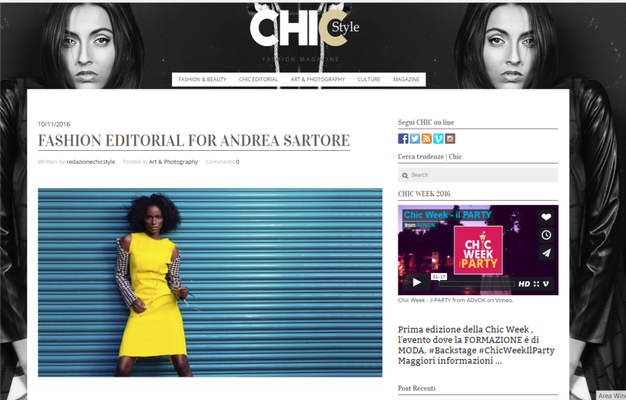 PUBLISHED ON CHICSTYLE MAGAZINE
