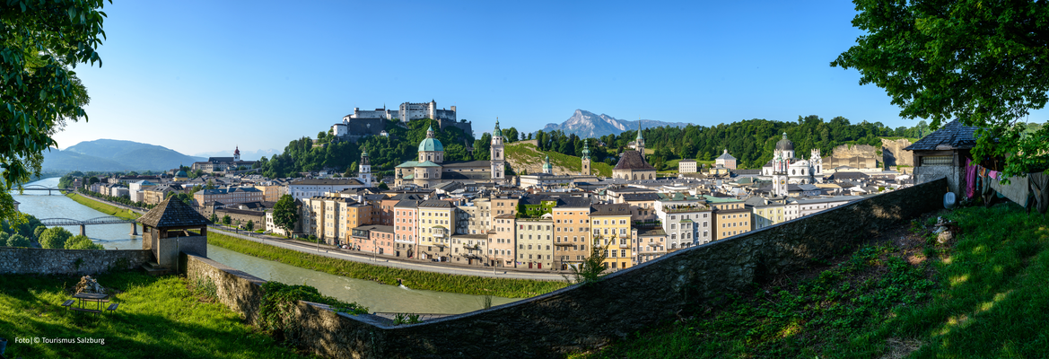 ..Walking tour above the rooftops of Salzburg..