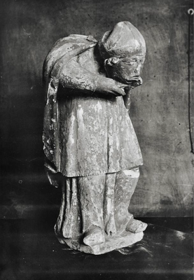 Statue de saint Denis provenant d'une maison au faubourg de Namur