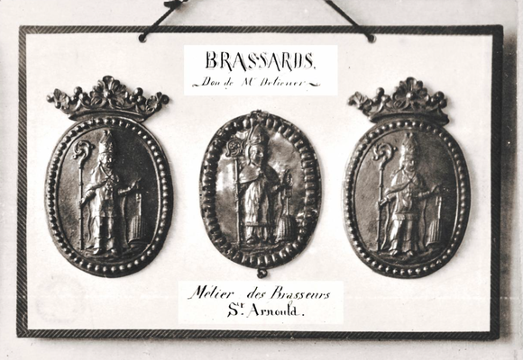 1912 - Trois brassards de la corporation des brasseurs