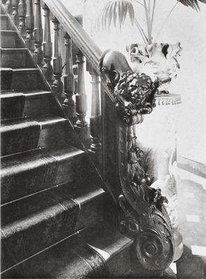 1908 - Rampe d'escalier Louis XV dans une maison privée