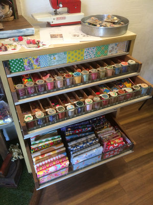 ミシン糸収納棚・ミシン糸付き 壁に付けられる ミシン糸収納棚 - ROOT'S GALLERY | minne byGMO