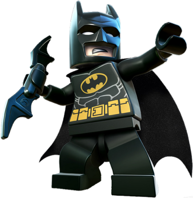 Batman [Justice League] [Lego] - héros de média - personnages - smiley émoticône émoji cartoon clipart illustration - artémotic