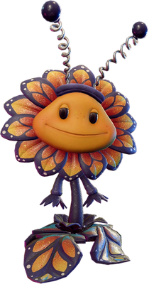 Sunflower [Plants vs Zombies] - héros de média - personnages - smiley émoticône émoji cartoon clipart illustration - artémotic