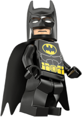 Batman [Justice League] [Lego] - héros de média - personnages - smiley émoticône émoji cartoon clipart illustration - artémotic