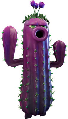Cactus [Plants vs Zombies] - héros de média - personnages - smiley émoticône émoji cartoon clipart illustration - artémotic