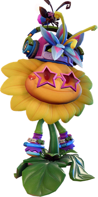 Sunflower [Plants vs Zombies] - héros de média - personnages - smiley émoticône émoji cartoon clipart illustration - artémotic