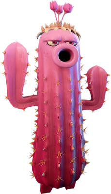 Cactus [Plants vs Zombies] - héros de média - personnages - smiley émoticône émoji cartoon clipart illustration - artémotic