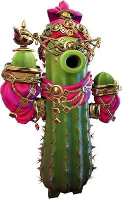 Cactus [Plants vs Zombies] - héros de média - personnages - smiley émoticône émoji cartoon clipart illustration - artémotic