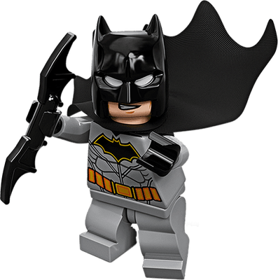 Batman [Justice League] [Lego] - héros de média - personnages - smiley émoticône émoji cartoon clipart illustration - artémotic