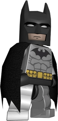 Batman [Justice League] [Lego] - héros de média - personnages - smiley émoticône émoji cartoon clipart illustration - artémotic