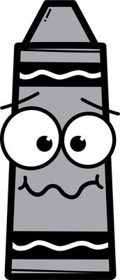 crayon - fourniture scolaire - éducation - smiley émoticône émoji cartoon clipart illustration - artémotic