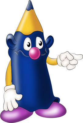 crayon - fourniture scolaire - éducation - smiley émoticône émoji cartoon clipart illustration - artémotic