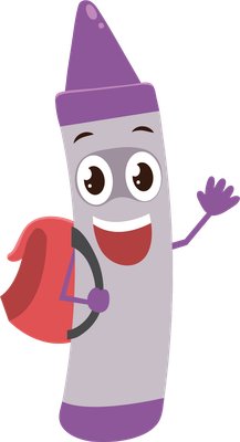 crayon - fourniture scolaire - éducation - smiley émoticône émoji cartoon clipart illustration - artémotic