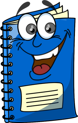 livre - fourniture scolaire - éducation - smiley émoticône émoji cartoon clipart illustration - artémotic