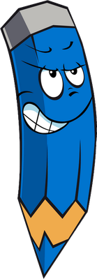 crayon - fourniture scolaire - éducation - smiley émoticône émoji cartoon clipart illustration - artémotic