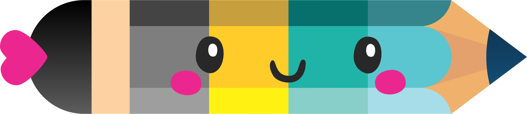 crayon - fourniture scolaire - éducation - smiley émoticône émoji cartoon clipart illustration - artémotic