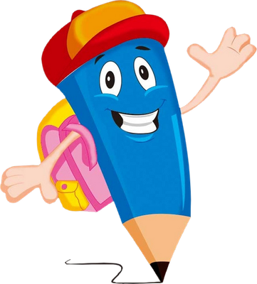 crayon - fourniture scolaire - éducation - smiley émoticône émoji cartoon clipart illustration - artémotic