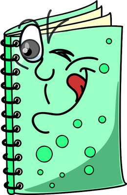 livre - fourniture scolaire - éducation - smiley émoticône émoji cartoon clipart illustration - artémotic
