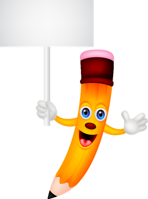 crayon - fourniture scolaire - éducation - smiley émoticône émoji cartoon clipart illustration - artémotic