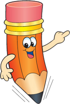crayon - fourniture scolaire - éducation - smiley émoticône émoji cartoon clipart illustration - artémotic