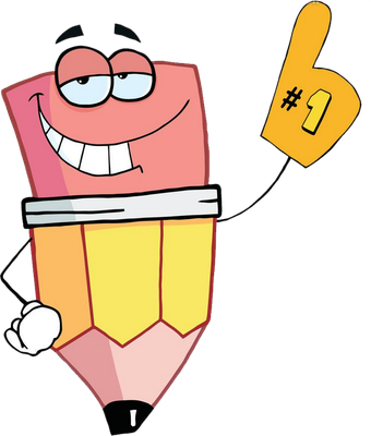 crayon - fourniture scolaire - éducation - smiley émoticône émoji cartoon clipart illustration - artémotic