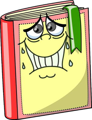 livre - fourniture scolaire - éducation - smiley émoticône émoji cartoon clipart illustration - artémotic