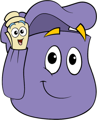 cartable - fourniture scolaire - éducation - smiley émoticône émoji cartoon clipart illustration - artémotic