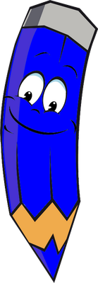 crayon - fourniture scolaire - éducation - smiley émoticône émoji cartoon clipart illustration - artémotic
