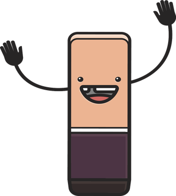 gomme - fourniture scolaire - éducation - smiley émoticône émoji cartoon clipart illustration - artémotic