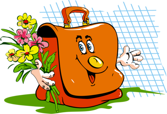 cartable - fourniture scolaire - éducation - smiley émoticône émoji cartoon clipart illustration - artémotic
