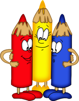 crayon - fourniture scolaire - éducation - smiley émoticône émoji cartoon clipart illustration - artémotic