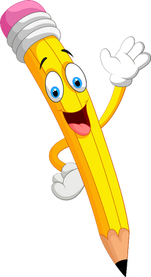 crayon - fourniture scolaire - éducation - smiley émoticône émoji cartoon clipart illustration - artémotic
