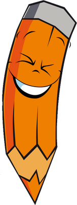 crayon - fourniture scolaire - éducation - smiley émoticône émoji cartoon clipart illustration - artémotic