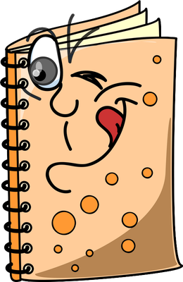 livre - fourniture scolaire - éducation - smiley émoticône émoji cartoon clipart illustration - artémotic