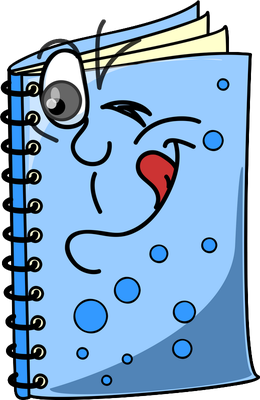livre - fourniture scolaire - éducation - smiley émoticône émoji cartoon clipart illustration - artémotic