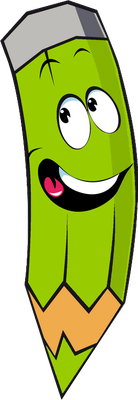 crayon - fourniture scolaire - éducation - smiley émoticône émoji cartoon clipart illustration - artémotic