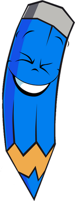 crayon - fourniture scolaire - éducation - smiley émoticône émoji cartoon clipart illustration - artémotic