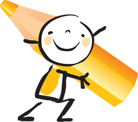 crayon - fourniture scolaire - éducation - smiley émoticône émoji cartoon clipart illustration - artémotic