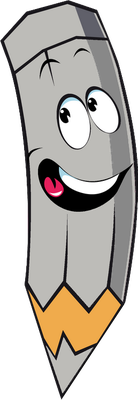 crayon - fourniture scolaire - éducation - smiley émoticône émoji cartoon clipart illustration - artémotic