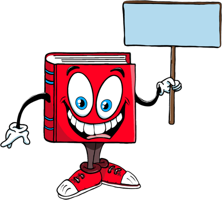 livre - fourniture scolaire - éducation - smiley émoticône émoji cartoon clipart illustration - artémotic