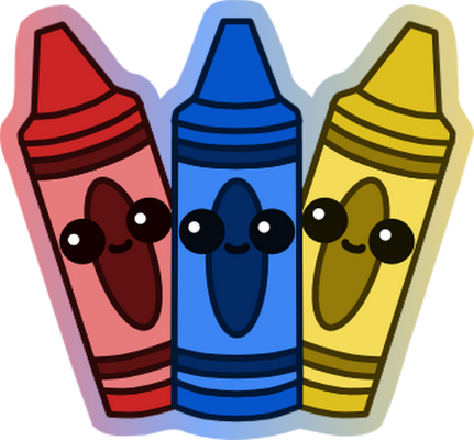 crayon - fourniture scolaire - éducation - smiley émoticône émoji cartoon clipart illustration - artémotic
