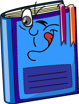 livre - fourniture scolaire - éducation - smiley émoticône émoji cartoon clipart illustration - artémotic